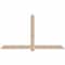 Ekena Millwork Eugene Smooth Timber Gable Bracket, Douglas Fir, 96"W x 52"H x 1 1/2"D x 5 1/2"F, 13/12 Pitch GBW096X52X0206EUG00SDF - alternate 1